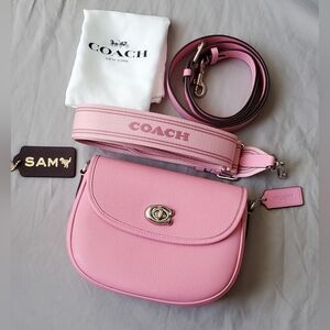 Coach Pink Willow Saddle Bag